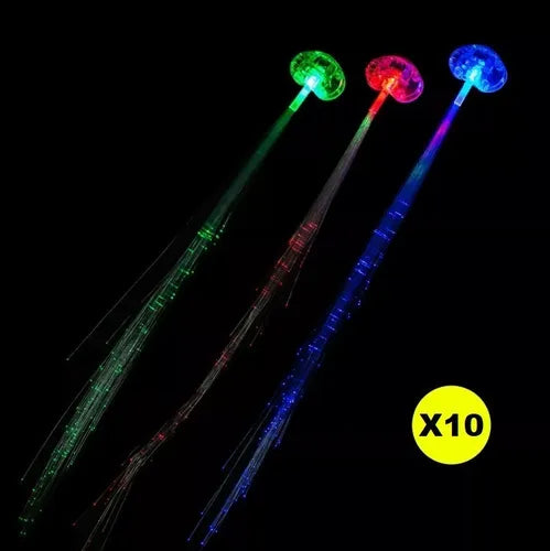 Combo 10 Extensiones De Cabello Led