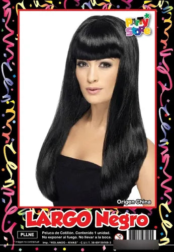 Peluca Larga Largo Lacia Lacio Varios Colores Cotillon