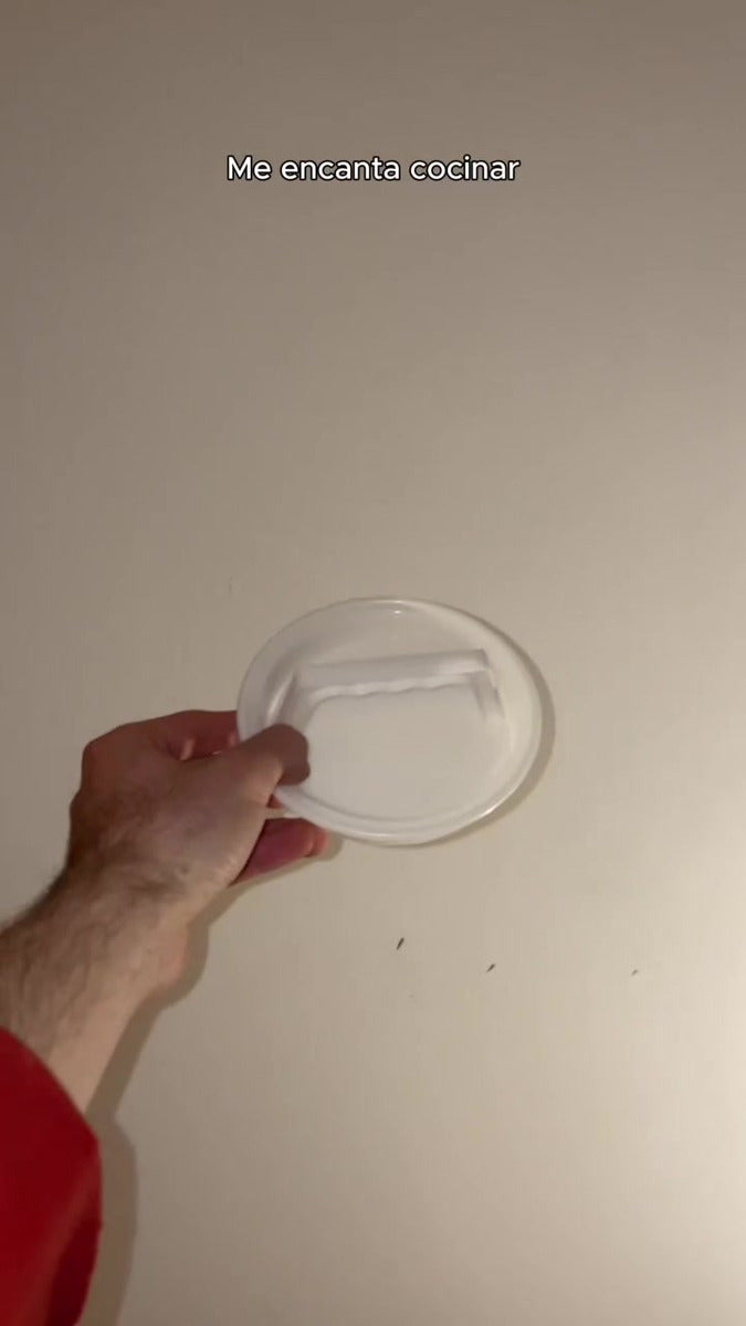 Molde Smash Hamburguesa Caseras Gadnic Prensa C/ Manija Tapa Color Blanco