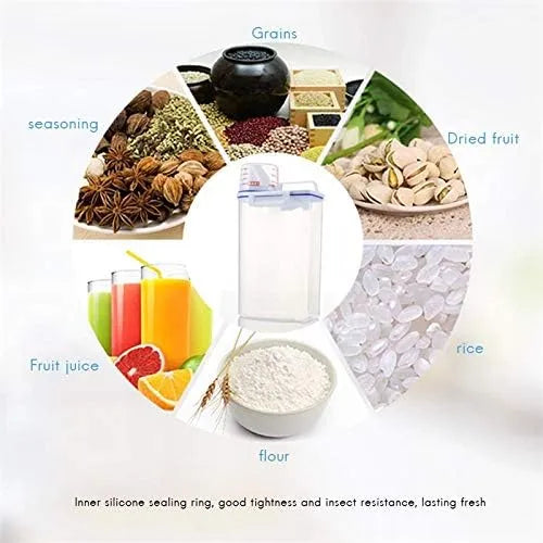 Dispenser Cerealero Contenedor Con Tapa Hermética 2 Litros Transparente