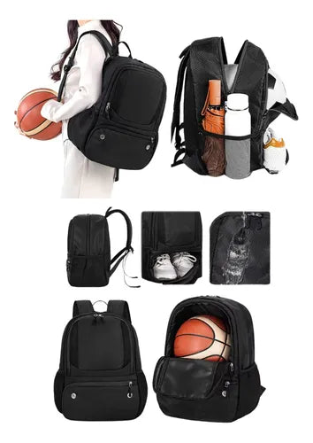 Mochila Deportivo Botinero Pelota Fútbol Basket Impermeable