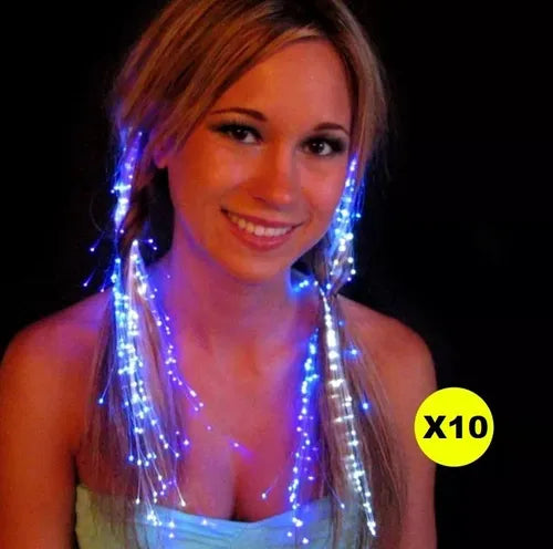 Combo 10 Extensiones De Cabello Led