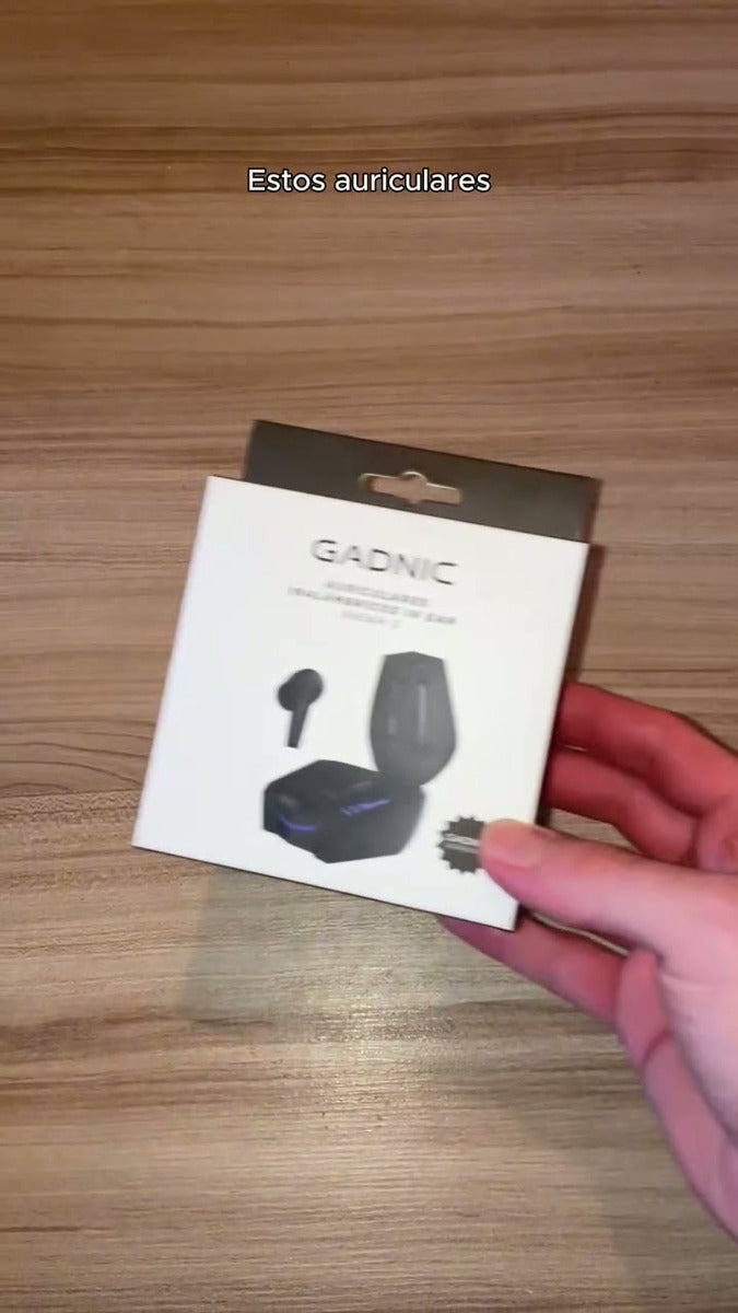 Auriculares Gadnic AU16 Bt 5.3 Micrófono Luz Led Autonomia 15h Carga Rápida 250mAh
