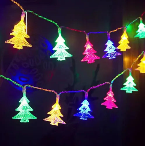Guirnalda Luces Navidad Arbolito Pino 5metros 28luces 220v Multicolor