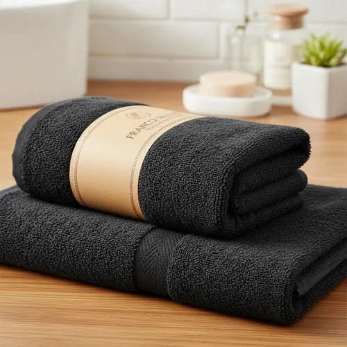 Toallon Y Toalla Juego Franco Valente 400 Grs Colores Varios