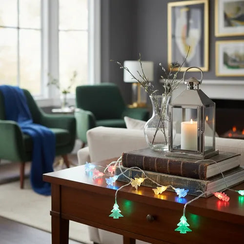 Guirnalda Luces Navidad Arbolito Pino 5metros 28luces 220v Multicolor